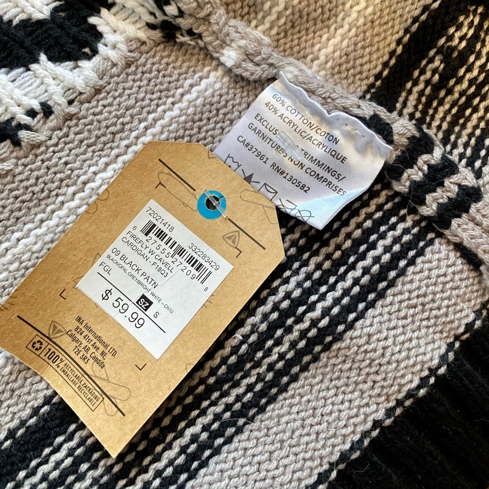 Firefly Aztec Pattern Intarsia Cardigan - Picture 4 of 5